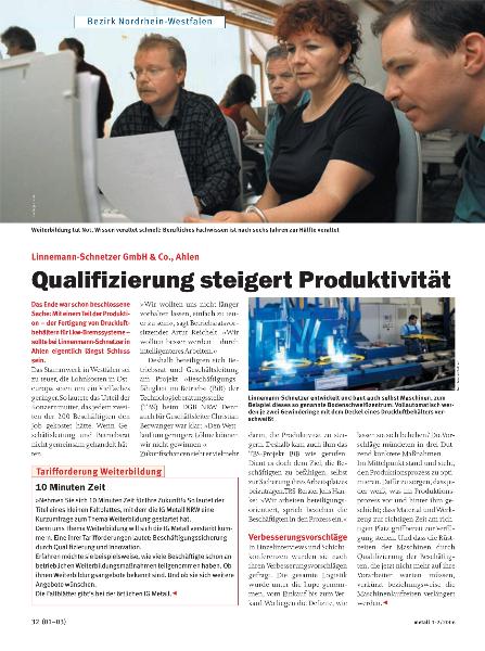 metall-Regionalseiten Nordrhein-Westfalen Januar/Februar 2006