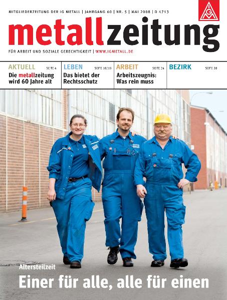 metallzeitung - Mai 2008