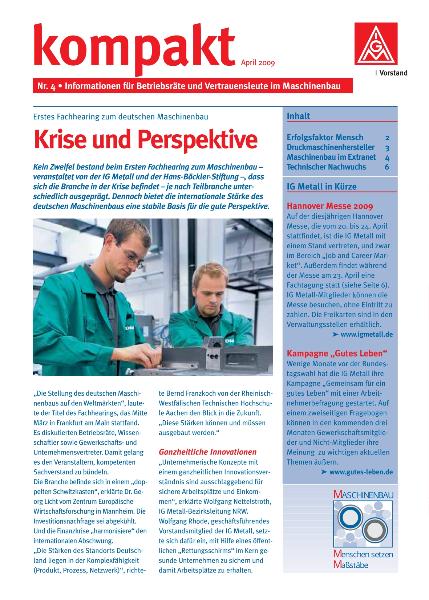 kompakt Nr. 4 / April 2009: Krise und Perspektive