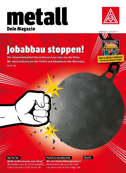 metall. Dein Magazin, Januar/Februar 2026
