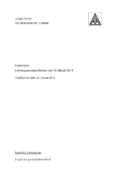 14 01 21 Statement Jürgen Kerner