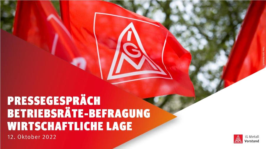 Betriebsrätebefragung zur wirtschaftlichen Lage, 12. Oktober 2022