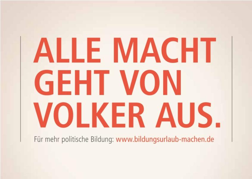  Postkarte: Alle macht geht von Volker aus.