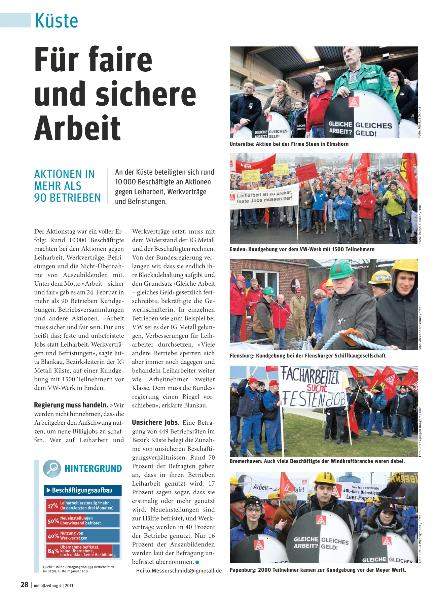 metallzeitung - Regionalseiten Küste April 2011