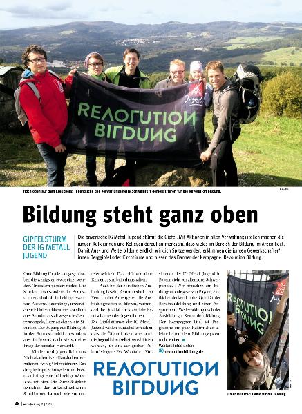 metallzeitung - Regionalseiten Bayern November 2013