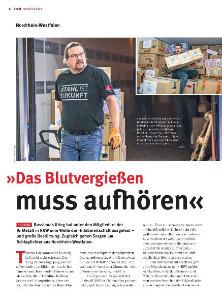 metall - Regionalseiten Nordrhein-Westfalen Mai/Juni 2022