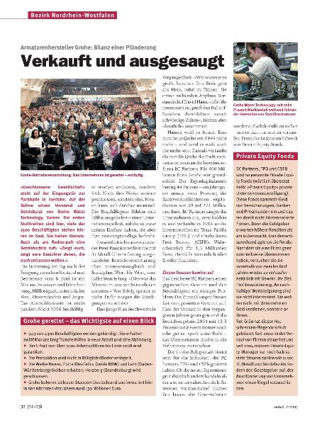 metall-Regionalseiten Nordrhein-Westfalen Juli 2005