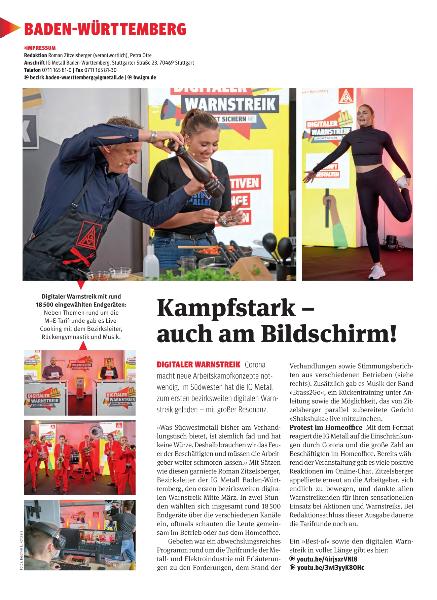 metallzeitung - Regionalseiten Baden-Württemberg April 2021