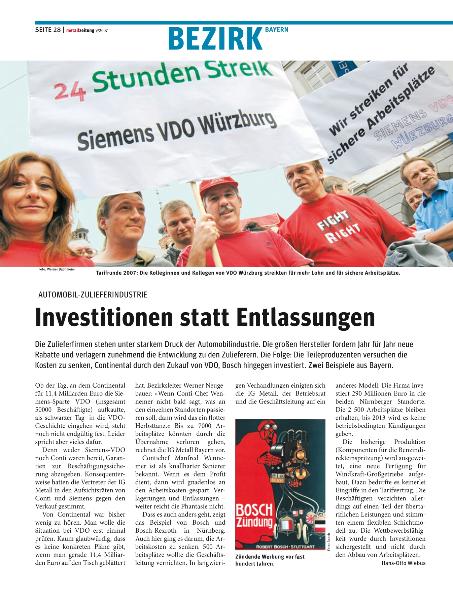 metallzeitung - Regionalseiten Bayern September 2007