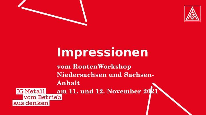 Impressionen vom RoutenWorkshop in Niedersachsen/ Sachsen-Anhalt