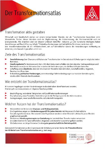 Handout. Der Transformationsatlas. PK 5.6., Frankfurt