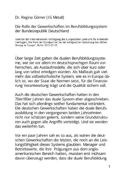 Rede Regina Görner