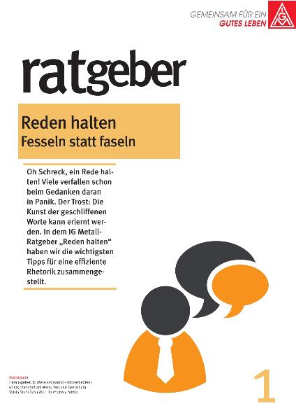 Ratgeber Reden halten