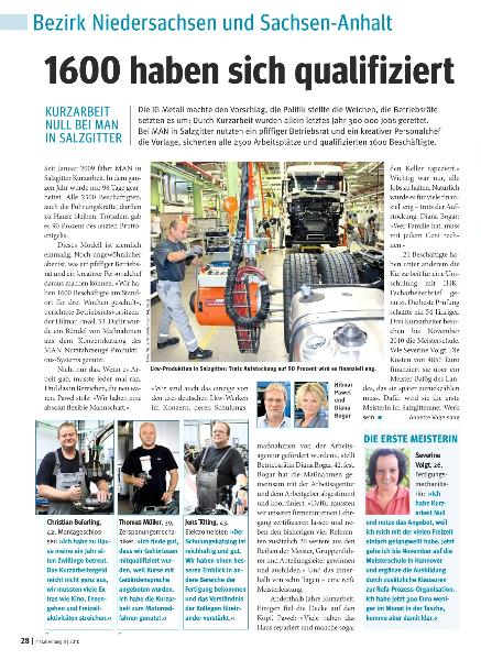 metallzeitung - Regionalseiten Niedersachsen und Sachsen-Anhalt August 2010