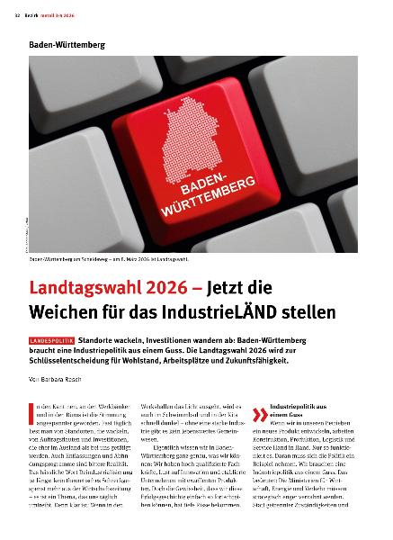 metall - Regionalseiten Baden-Württemberg März/April 2026