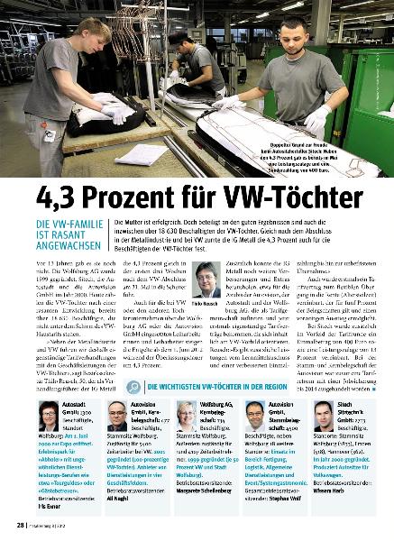 metallzeitung - Regionalseiten Niedersachsen und Sachsen-Anhalt August 2012