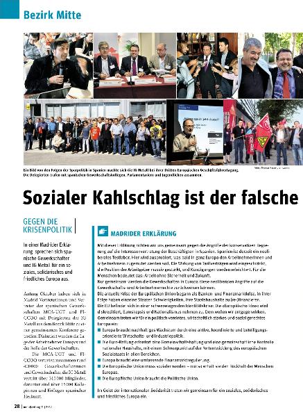 metallzeitung - Regionalseiten Frankfurt November 2012