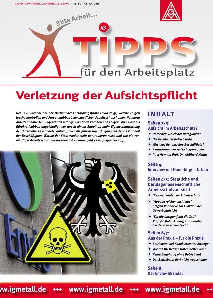 Tipps für den Arbeitsplatz Nr. 43 - Verletzung der Aufsichtspflicht