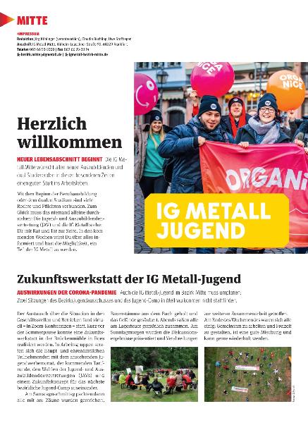 metallzeitung - Regionalseiten Mitte September 2020