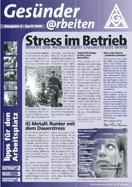 Gesünder arbeiten, Tipps für den Arbeitsplatz Nr. 9 - Stress im Betrieb