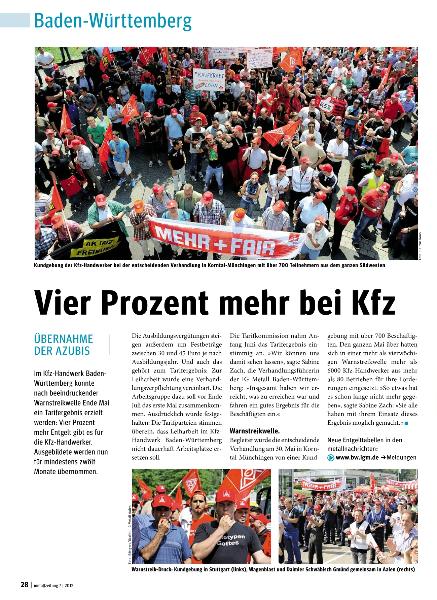 metallzeitung - Regionalseiten Baden-Württemberg Juli 2012