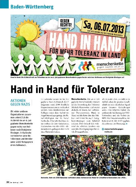 metallzeitung - Regionalseiten Baden-Württemberg Juli 2013
