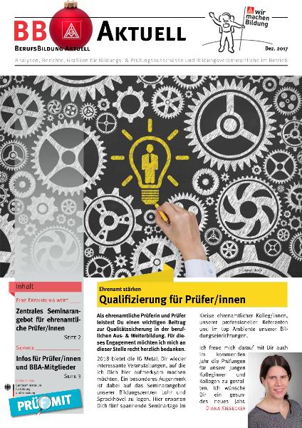 BBAktuell - Qualifizierung für Prüfer:innen (03/2017)