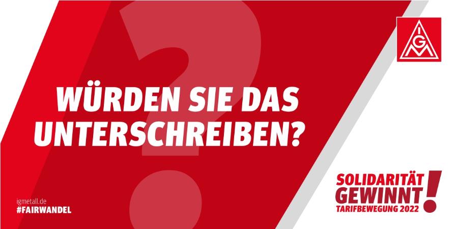 Würden Sie das unterschreiben? (Verzichtserklärung)