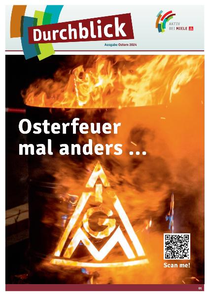 Aktiv bei Miele - Osterfeuer mal anders...