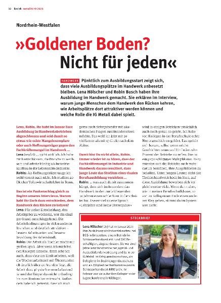 metall - Regionalseiten Nordrhein-Westfalen 9/10 2023