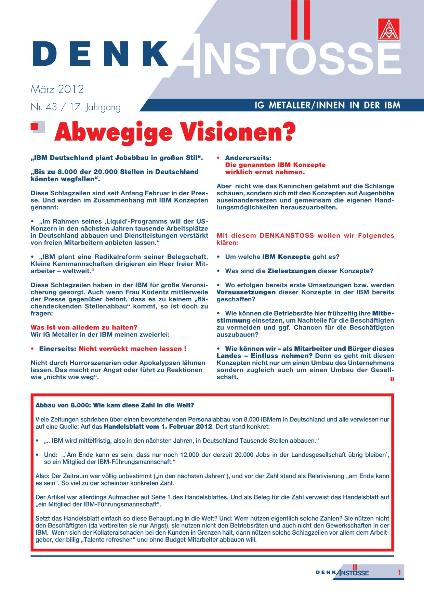 Denkanstoesse - Ausgabe März 2012