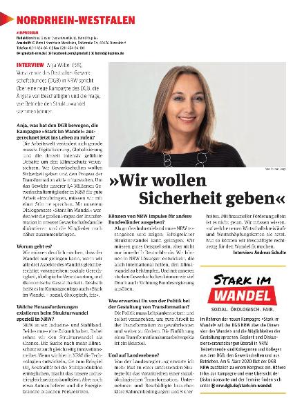metallzeitung - Regionalseiten Nordrhein-Westfalen Dezember 2019