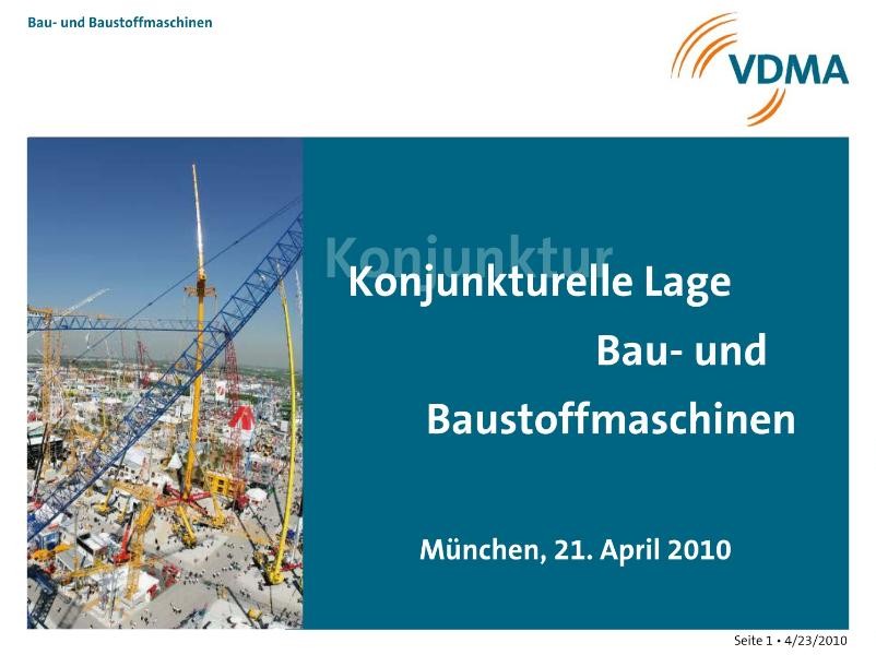 Bau- und Baumstoffaschinen: Konjunkturelle Lage