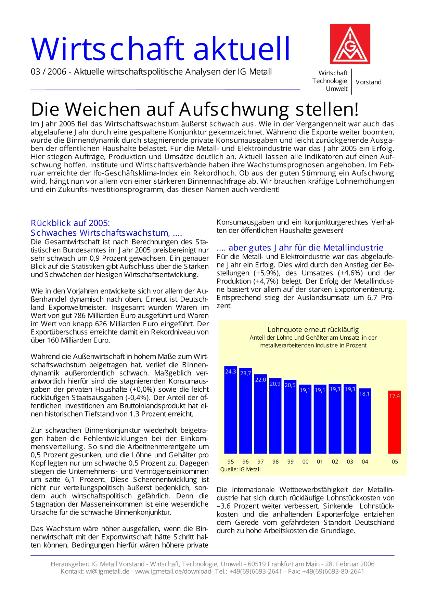Wirtschaft aktuell 03/2006