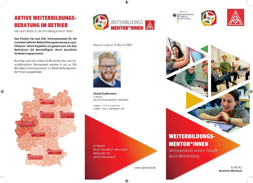 Flyer Weiterbildungsmentor*innen NRW