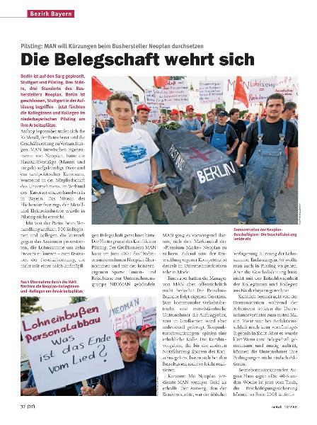 metall-Regionalseiten Bayern Oktober 2005