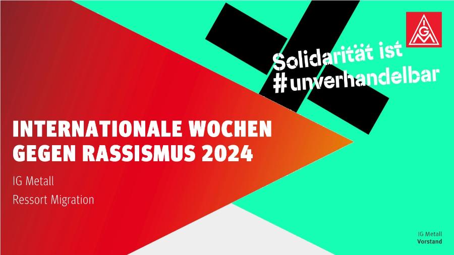 *Solidarität ist #unverhandelbar - Dokumentation der Internationalen Wochen gegen Rassismus 2024