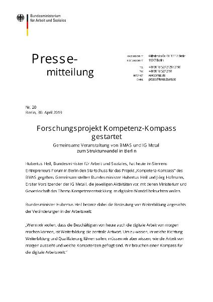 Gemeinsame Veranstaltung vom BMAS und der IG Metall zum Strukturwandel in Berlin