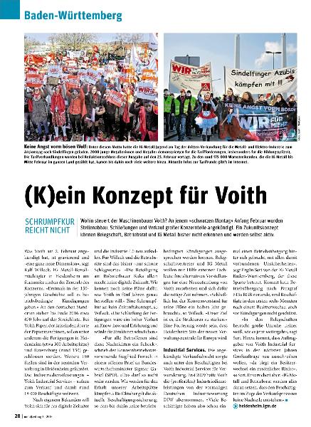 metallzeitung - Regionalseiten Baden-Württemberg März 2015