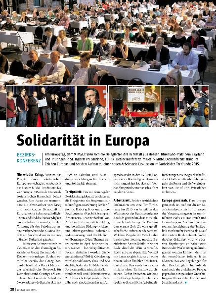 metallzeitung - Regionalseiten Mitte Juni 2014