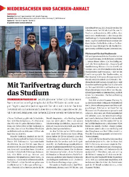 metallzeitung - Regionalseiten Niedersachsen und Sachsen-Anhalt März 2020