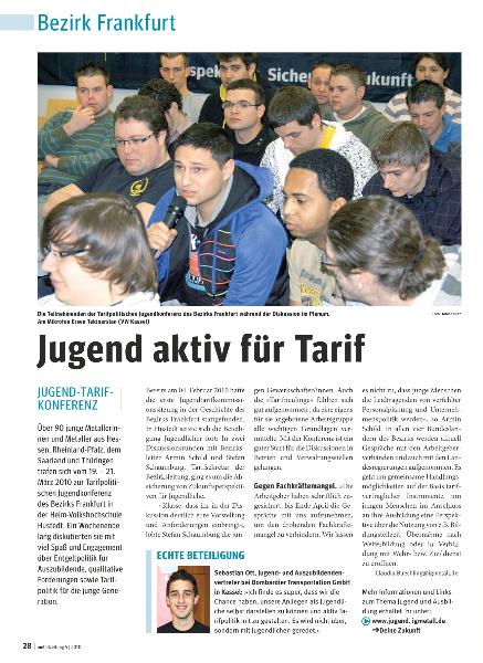 metallzeitung - Regionalseiten Frankfurt Mai 2010