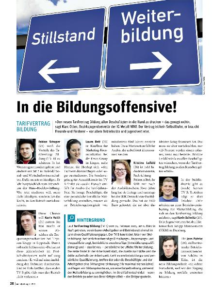 metallzeitung - Regionalseiten NRW, April 2015