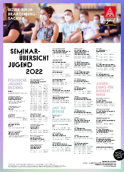 Jugendbildungsplakat 2022 - Bezirk Berlin-Brandenburg-Sachsen