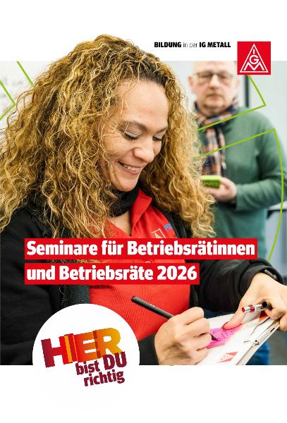 Seminare für Betriebsrätinnen und Betriebsräte 2026 - Niedersachsen und Sachsen-Anhalt
