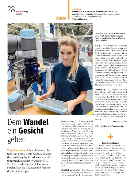 metallzeitung - Regionalseiten Küste Mai 2019