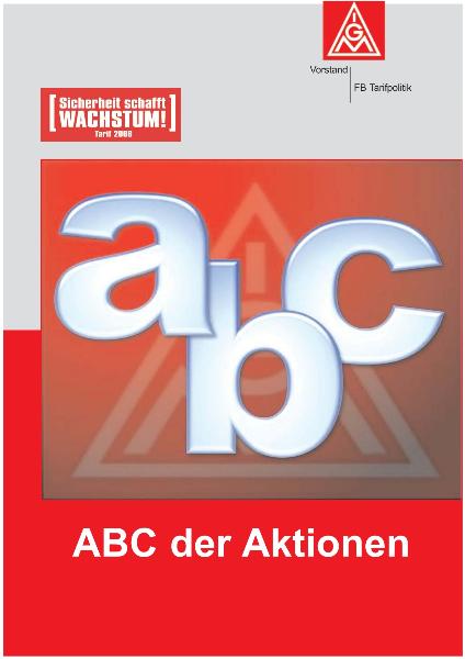 Broschüre ABC der Aktionen - Materialien zur Tarifrunde