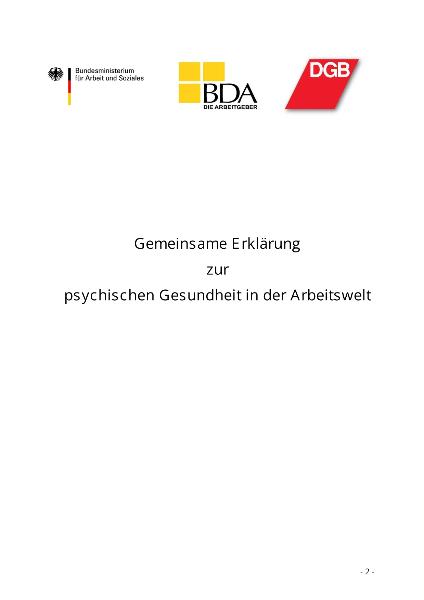 13 9 5 Gemeinsame Erklärung BMAS BDA DGB