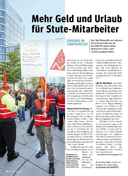 metallzeitung - Regionalseiten Küste Oktober 2014