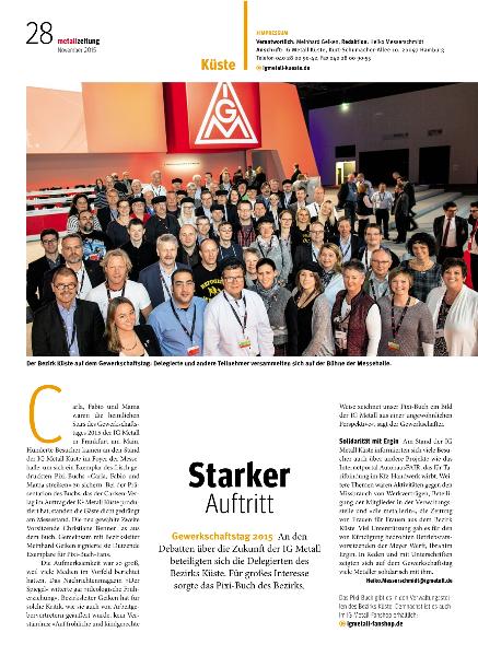 metallzeitung - Regionalseiten Küste November 2015